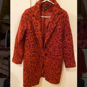 Asos leopard print coat
